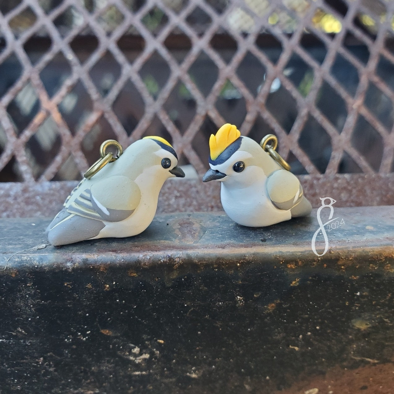 Golden-Crowned Kinglet Charm