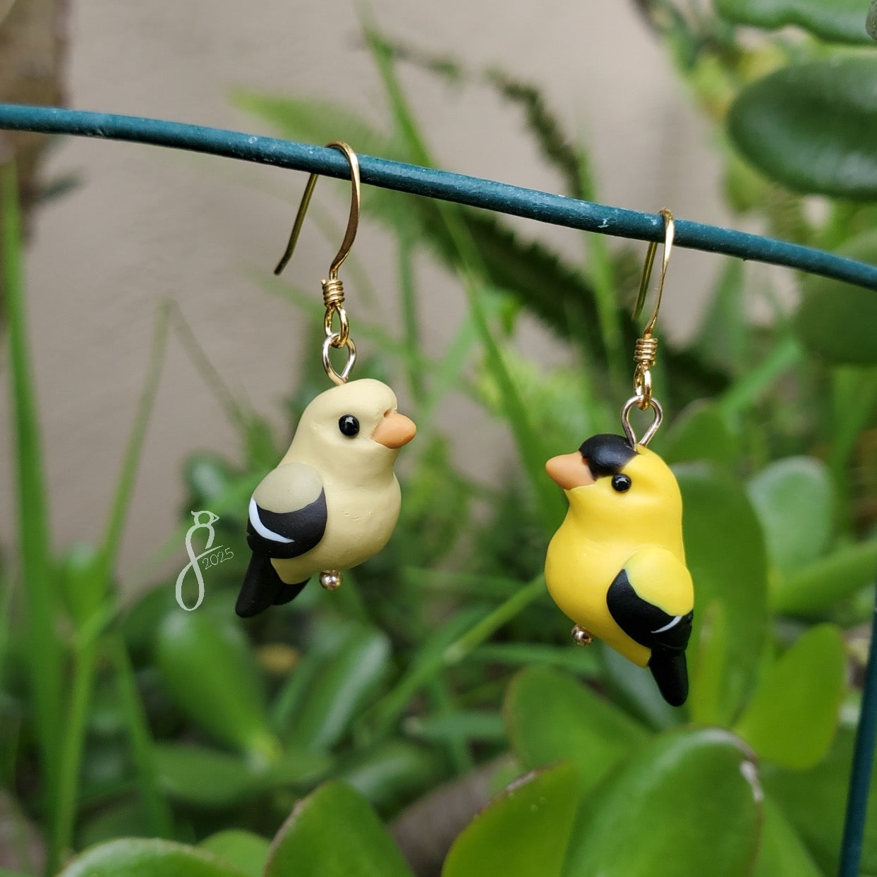 Goldfinch Asymmetrical Earrings