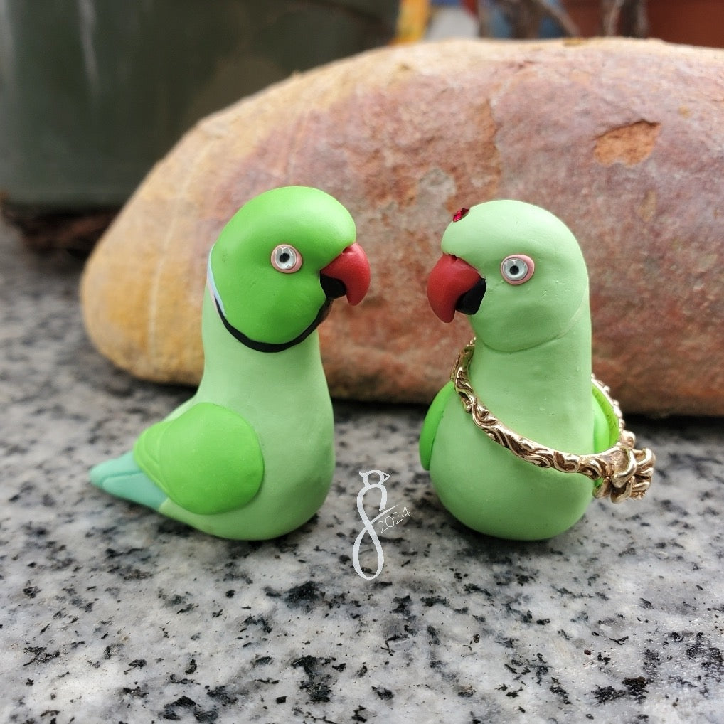 Green Ringneck Figurine