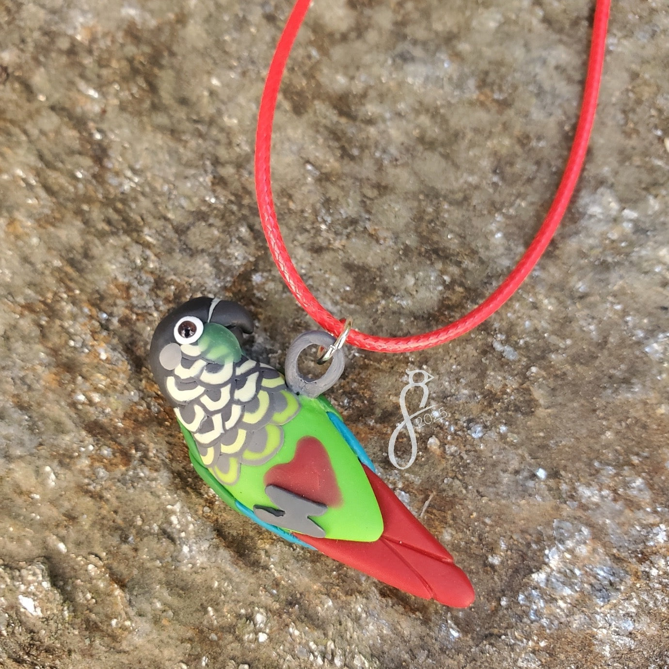 Green Cheek Conure Pendant