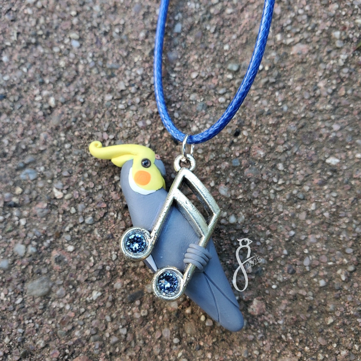 Musical Cockatiel Pendant