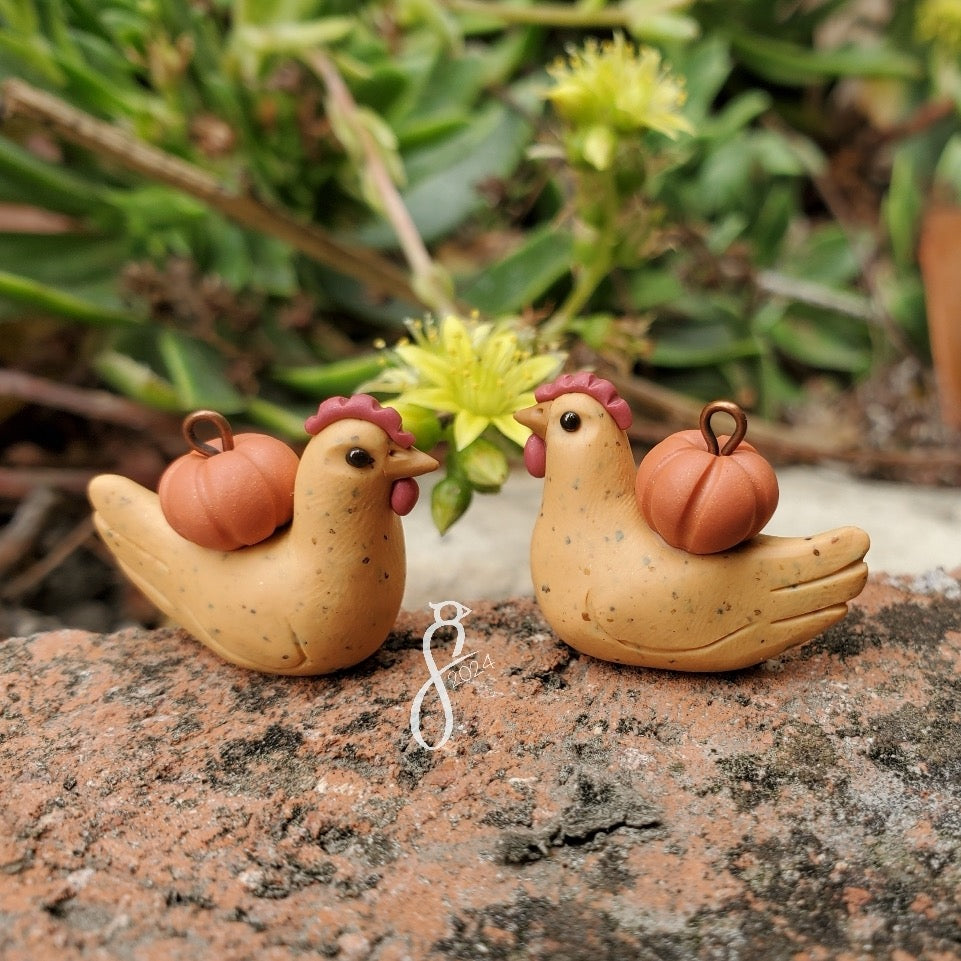 Pumpkin Spice Chicken Charm