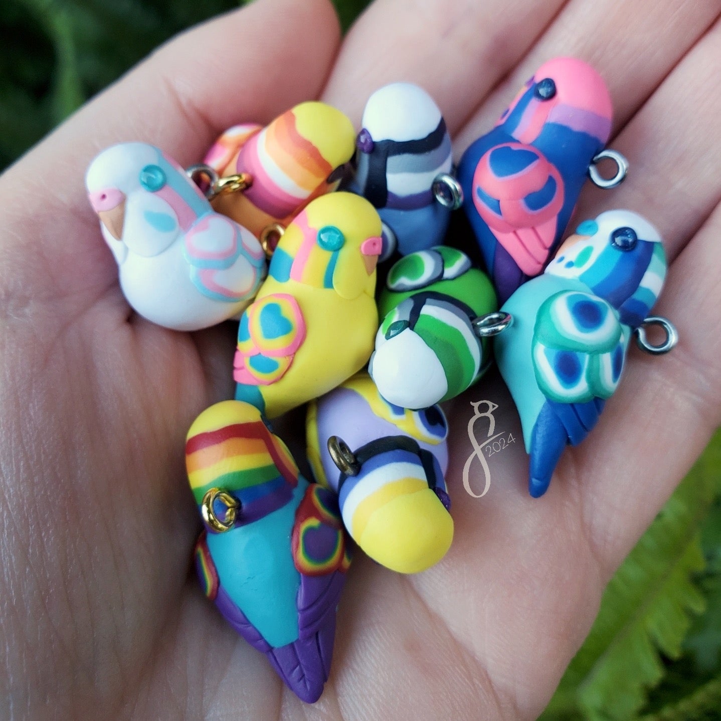 Pride Budgie Charms