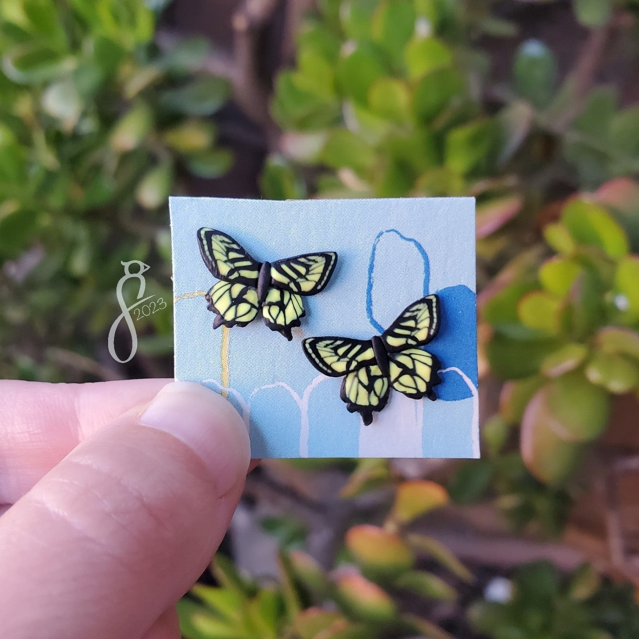Tiger Swallowtail Stud Earrings