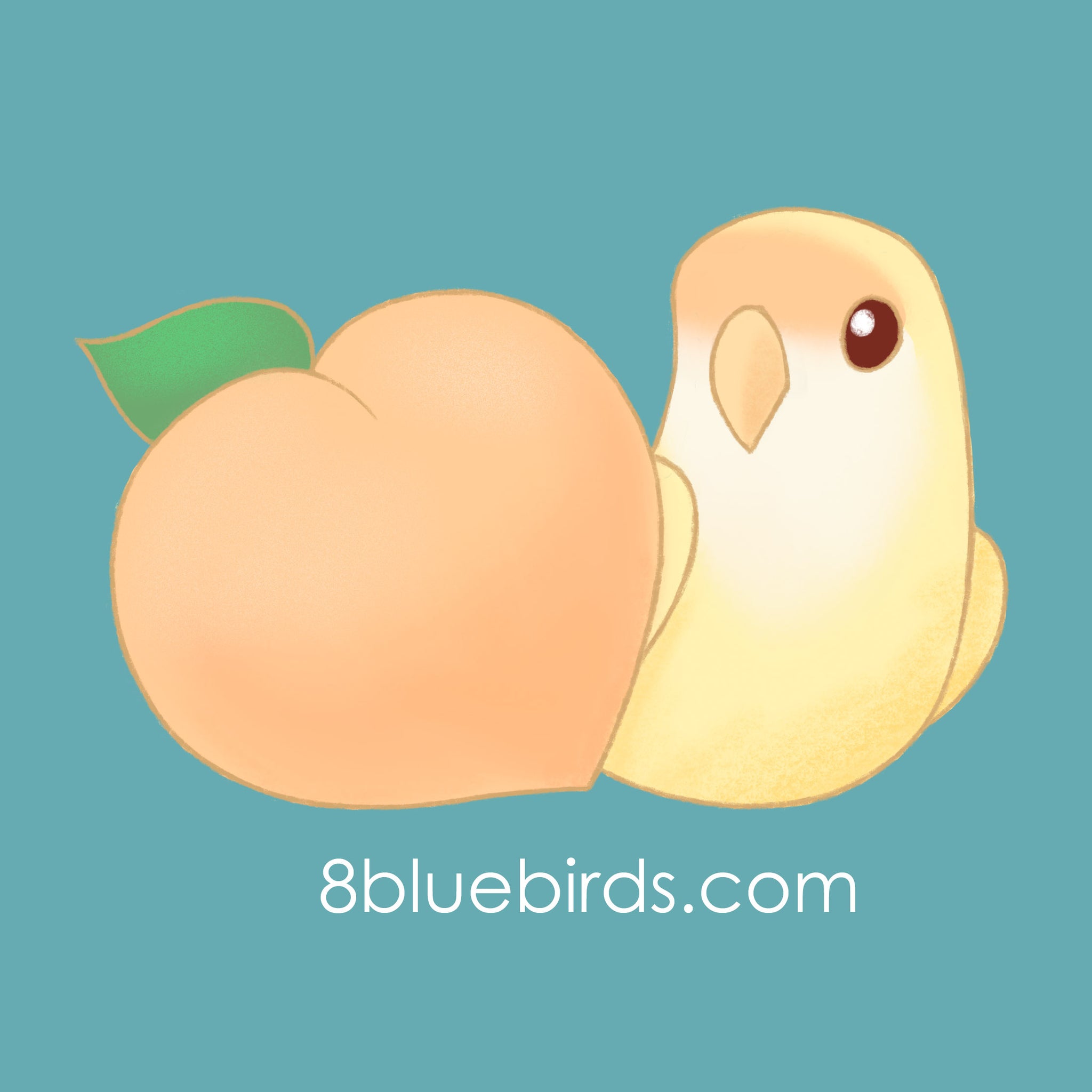 Peach Cream Lovebird T-Shirt