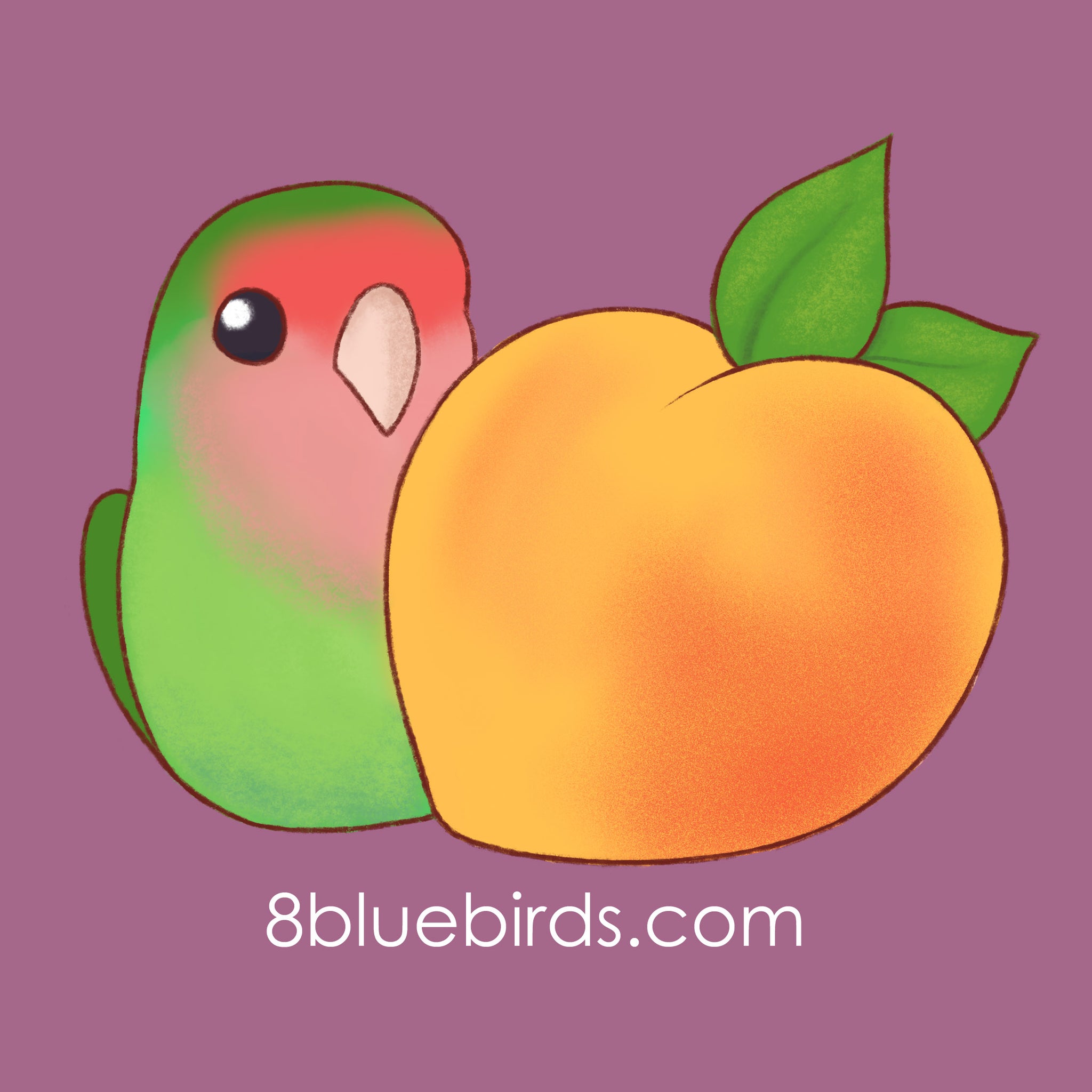 Peach Lovebird T-Shirt
