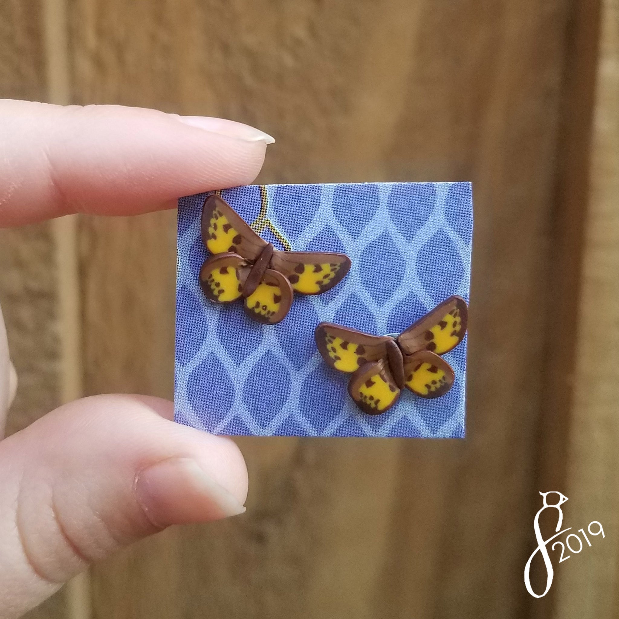 Hermes Copper Stud Earrings